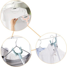 Stainless Steel Telescopic Pole Clothes Hooks Hanger (1 Pc / 145 Cm)