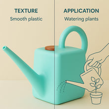 2 Litre Heavy-Duty Plastic Gardening Watering Can with Long Spout & Ergonomic Handle