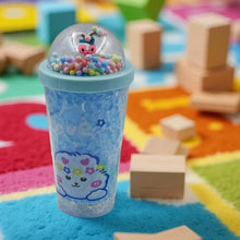 LED Light Unicorn Sipper Water Bottle Mason Jar Tumbler with Straw for Kids Glitter Sipper with Toy Drinking Cups for Boys and Girls School/Tuition/Gym/ Picnic, Kids and Adults, Birthday Return Gifts